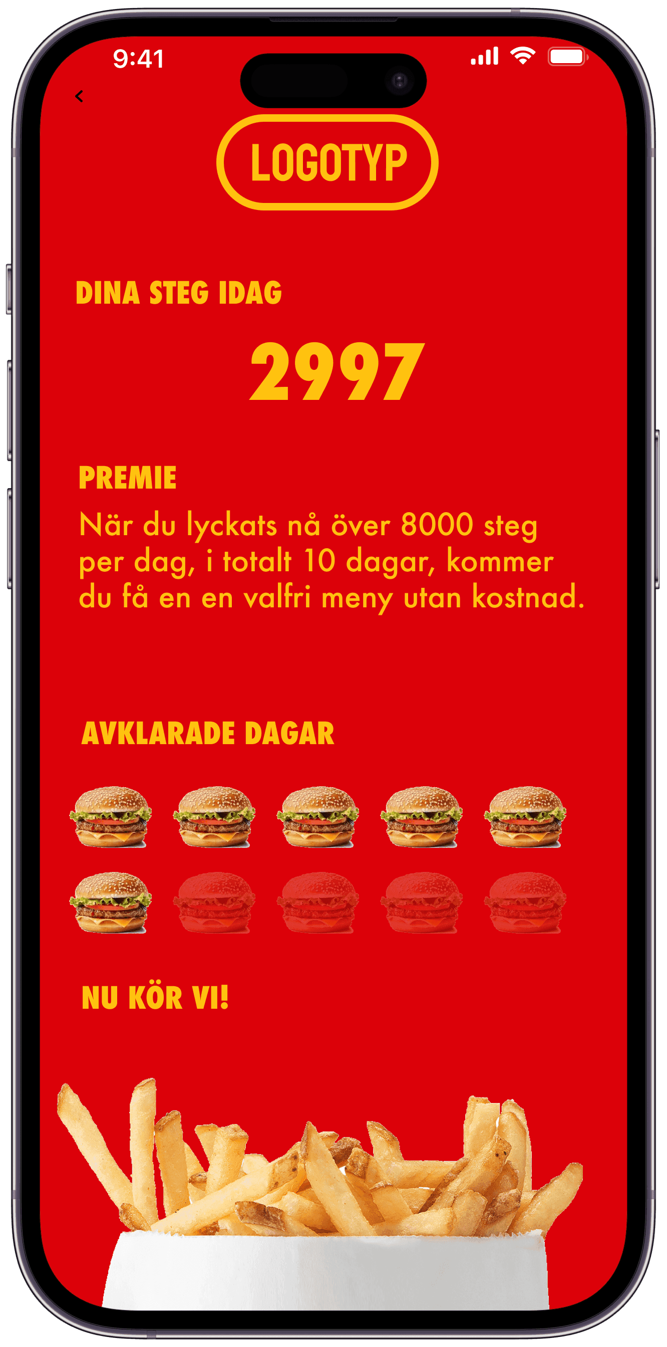 Exempel på extern stegutmaning i Adda Steg-appen