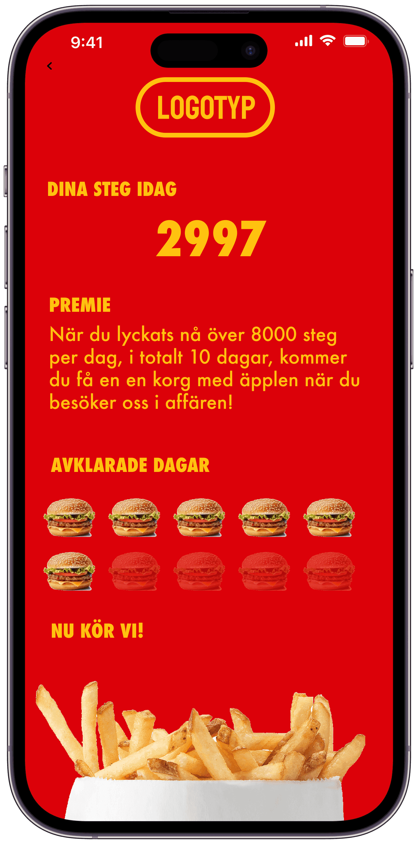 Grafisk demo av utmaningens utseende